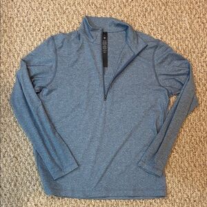 Lululemon Men's Blue Medium Quarter-Zip Sweater